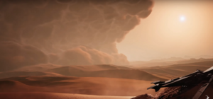 A sandstorm as shown in Shigawire reel part 1